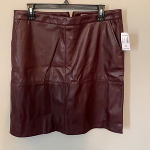 Purple/mauve Pleather Skirt